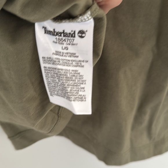 Timberland Khaki Graphic Tee Men's Size Large - Picture 4 of 4